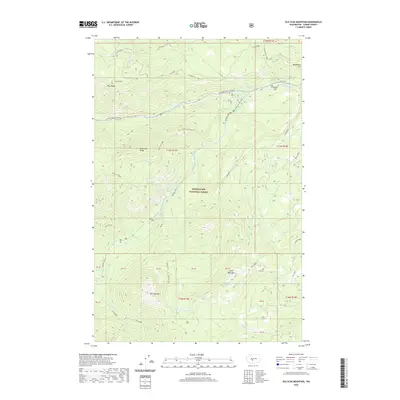 2020 Map of Old Scab Mountain, 2020 Print