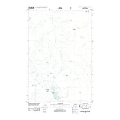 2011 Map of Old Snowy Mountain, 2011 Print