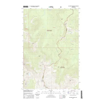 2017 Map of Old Snowy Mountain, 2017 Print