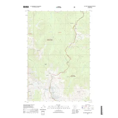 2020 Map of Old Snowy Mountain, 2020 Print