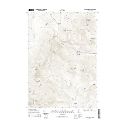 2014 Map of Old Speck Mountain, 2014 Print