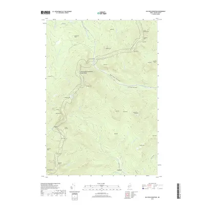 2018 Map of Old Speck Mountain, 2018 Print