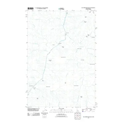 2011 Map of Old Timer Mountain, 2011 Print