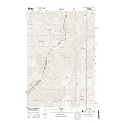 2013 Map of Old Timer Mountain, 2013 Print