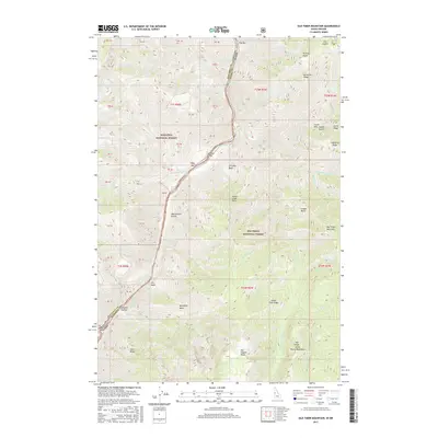 2017 Map of Old Timer Mountain, 2017 Print