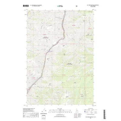 2020 Map of Old Timer Mountain, 2020 Print