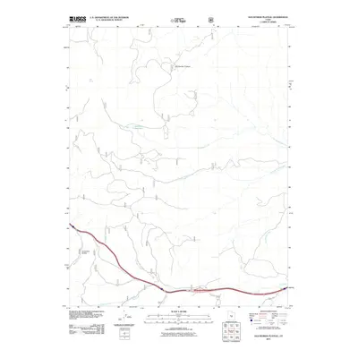2011 Map of Old Woman Plateau, 2011 Print