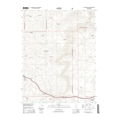 2014 Map of Old Woman Plateau, 2014 Print