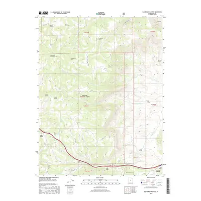 2017 Map of Old Woman Plateau, 2017 Print