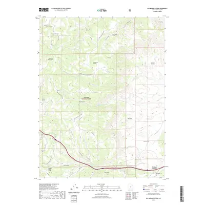 2020 Map of Old Woman Plateau, 2020 Print