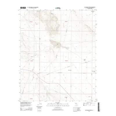 2015 Map of Old Woman Springs, 2015 Print