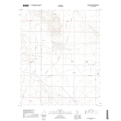 2018 Map of Old Woman Springs, 2018 Print