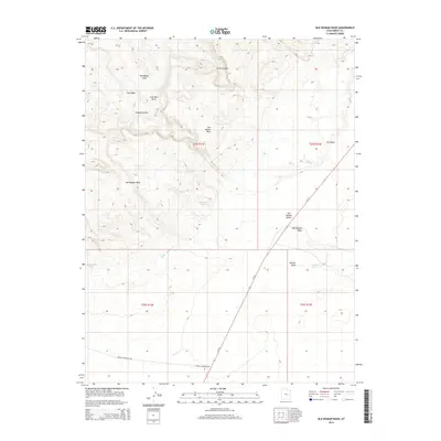 2014 Map of Old Woman Wash, 2014 Print