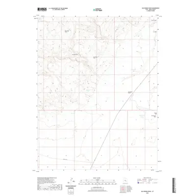 2020 Map of Old Woman Wash, 2020 Print