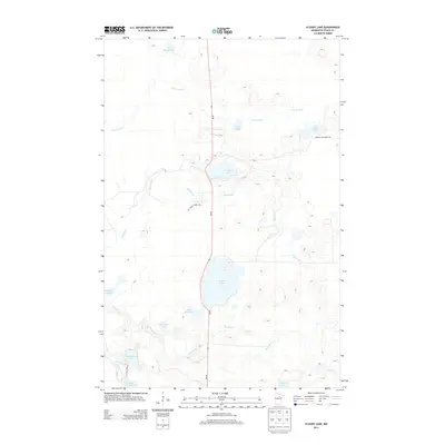 2013 Map of O'Leary Lake, 2013 Print