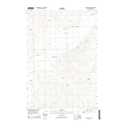 2014 Map of Oliphant Butte, 2014 Print