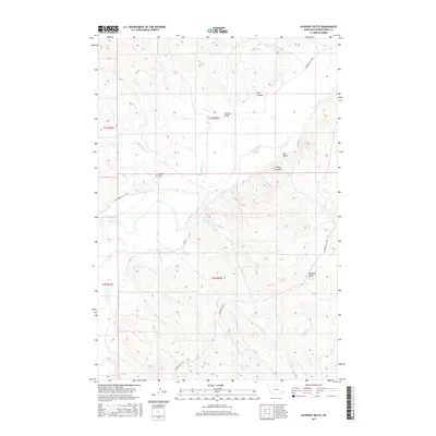 2017 Map of Oliphant Butte, 2017 Print