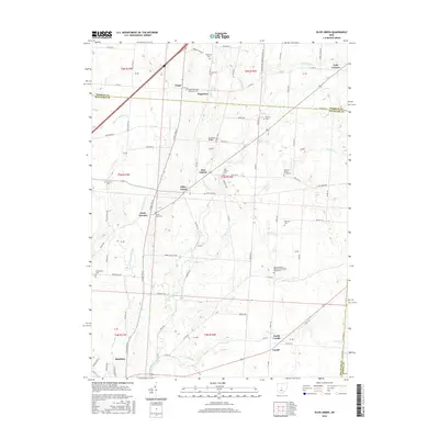 2016 Map of Olive Green, 2016 Print