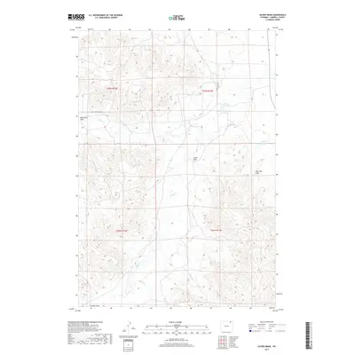 2017 Map of Oliver Draw, 2017 Print