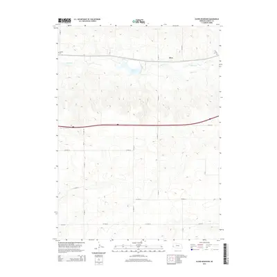 2014 Map of Oliver Reservoir, 2014 Print