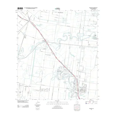 2013 Map of Olmito, 2013 Print