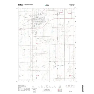 2018 Map of Olney, 2018 Print