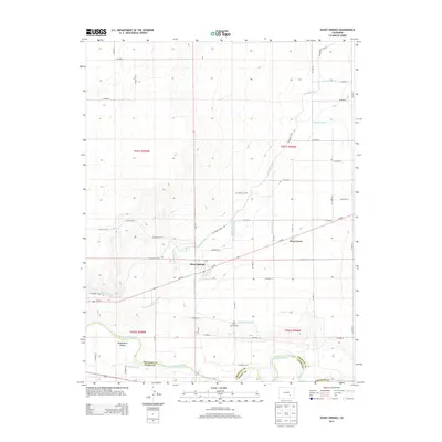 2013 Map of Olney Springs, 2013 Print