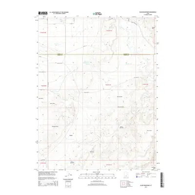 2014 Map of Olsen Reservoir, 2014 Print