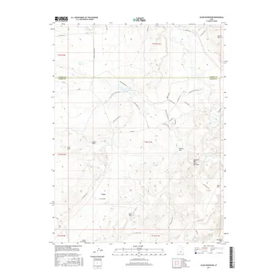 2017 Map of Olsen Reservoir, 2017 Print