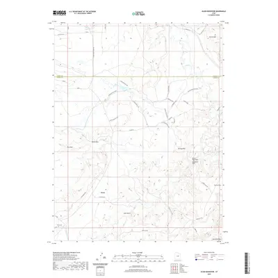 2020 Map of Olsen Reservoir, 2020 Print