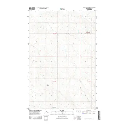 2014 Map of Olson Coulee North, 2014 Print