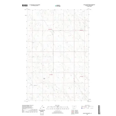2020 Map of Olson Coulee North, 2020 Print