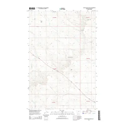 2014 Map of Olson Coulee South, 2014 Print