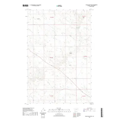 2020 Map of Olson Coulee South, 2020 Print