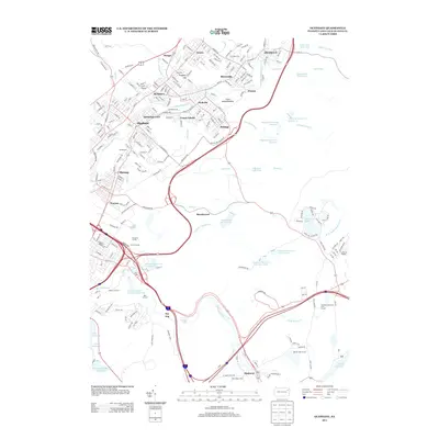 2013 Map of Olyphant, 2013 Print