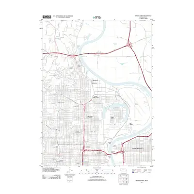 2011 Map of Omaha North, 2011 Print