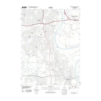 2010 Map of Omaha South, 2010 Print