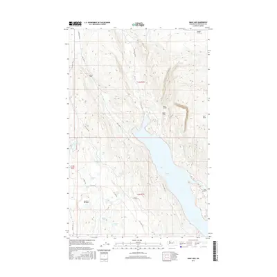2017 Map of Omak Lake, 2017 Print