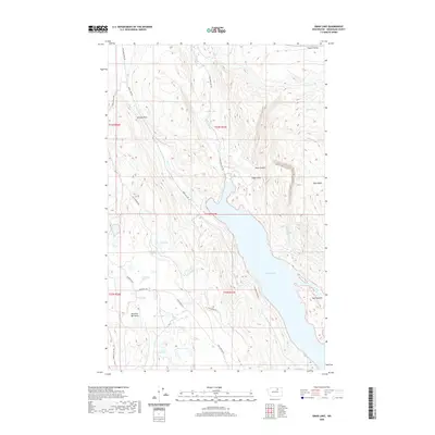 2020 Map of Omak Lake, 2020 Print