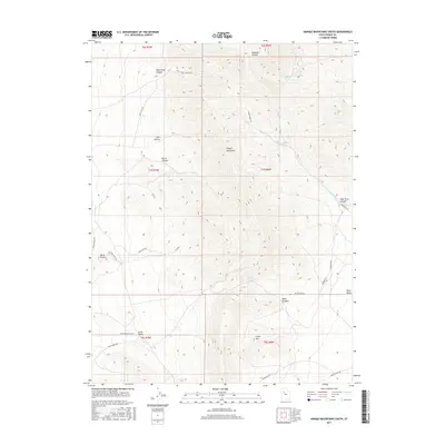 2017 Map of Onaqui Mountains South, 2017 Print