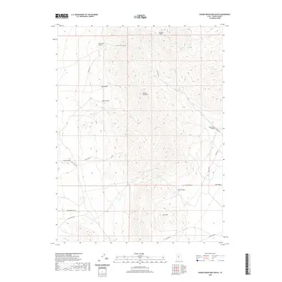 2020 Map of Onaqui Mountains South, 2020 Print