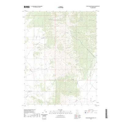 2023 Map of Onaqui Mountains South, 2023 Print