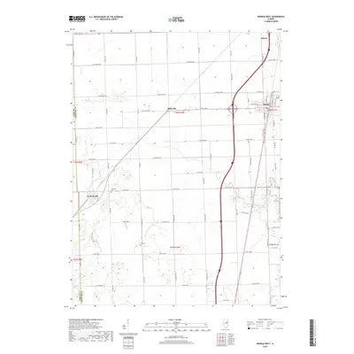 2018 Map of Onarga West, 2018 Print
