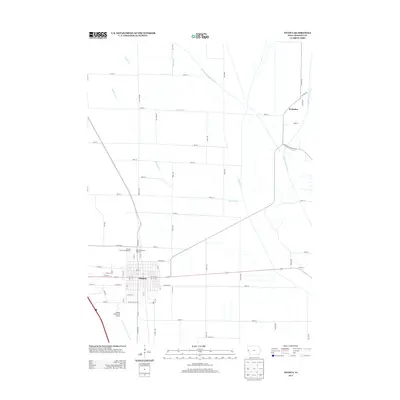 2013 Map of Onawa, 2013 Print