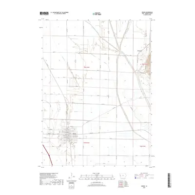 2018 Map of Onawa, 2018 Print