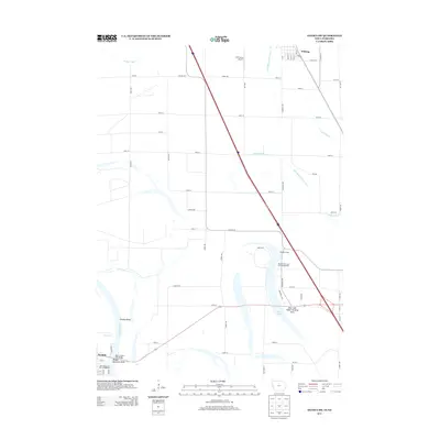 2013 Map of Onawa SW, 2013 Print