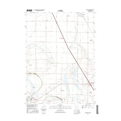 2015 Map of Onawa SW, 2015 Print