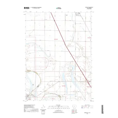 2018 Map of Onawa SW, 2018 Print