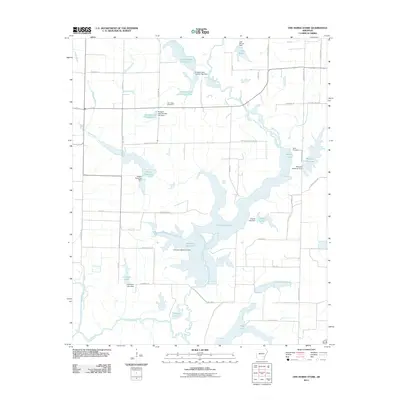 2011 Map of One Horse Store, 2011 Print