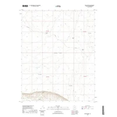 2018 Map of One Toe Ridge, 2018 Print